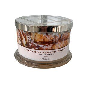 Homeworx By Harry Slatkin Cinnamon French Toast Scented Candle 18oz 4 Wick NEW